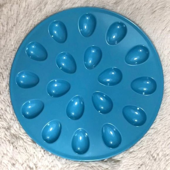 NWOT Robin's Egg Blue Deviled Egg Tray - Picture 1 of 6
